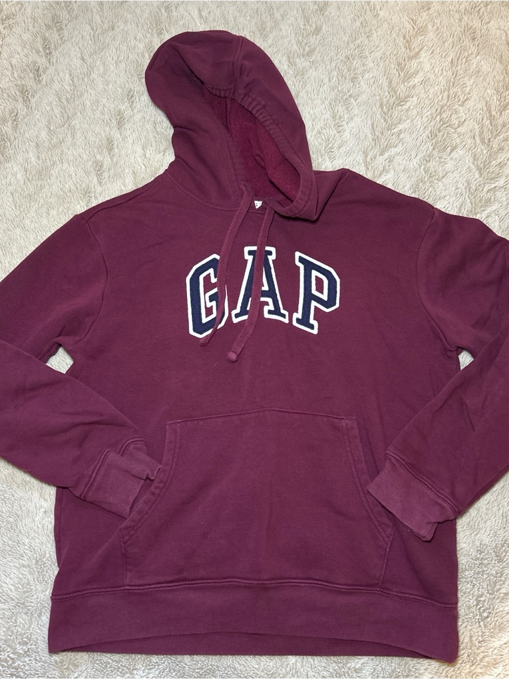 GAP Men's Crewneck Hoodie - Maroon